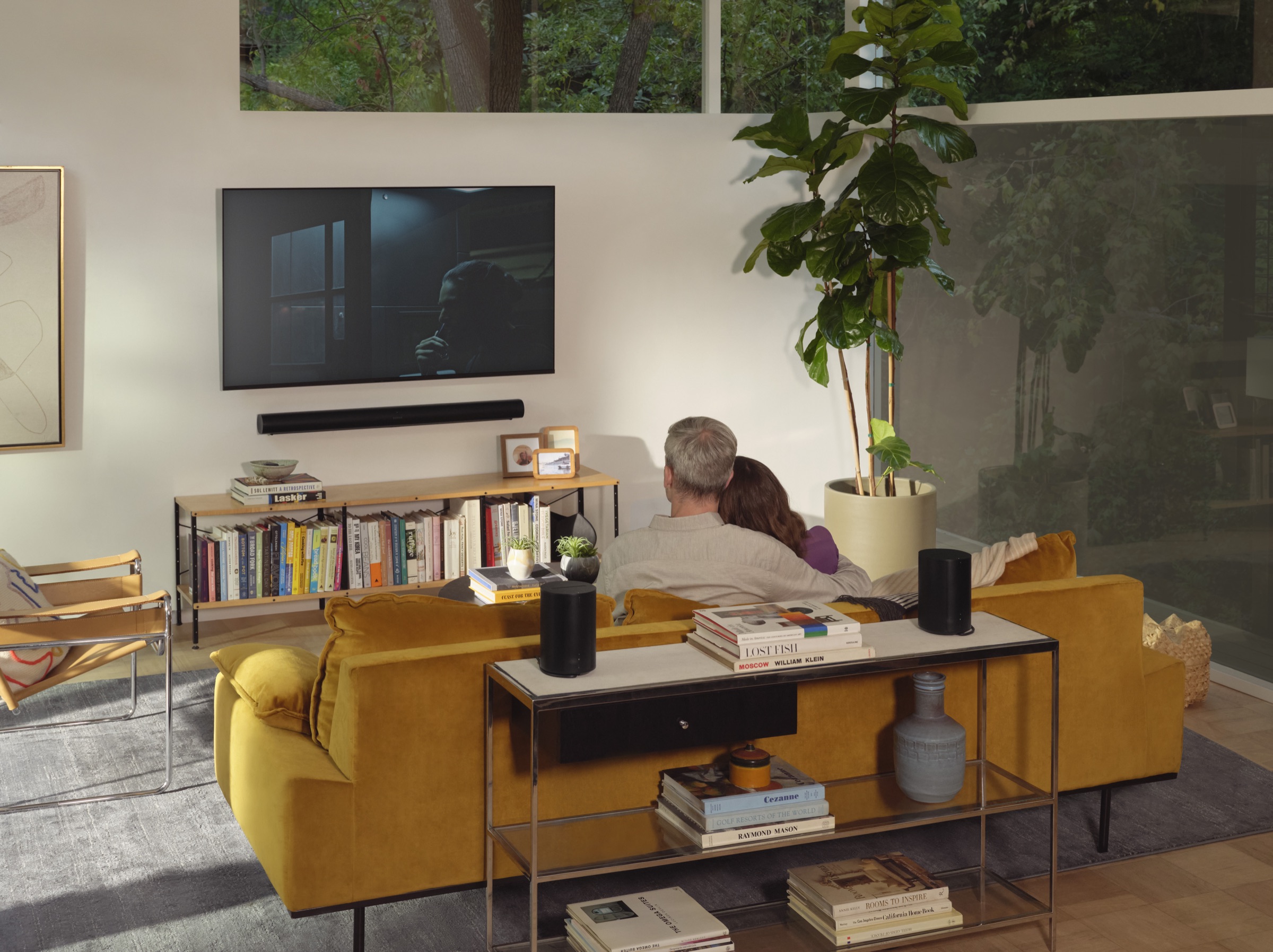 Sonos home theatre speaker placement in a living room